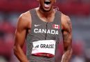 Tokyo Olympics 200 மீட்டர் ஓட்டப்பந்தயத்தில் கனடாவின் ஆண்ட்ரே டி கிராஸ் தங்கப் பதக்கம் வென்றுள்ளார்.